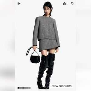 H&M Edition set of twill jacket and skirt size M and 8